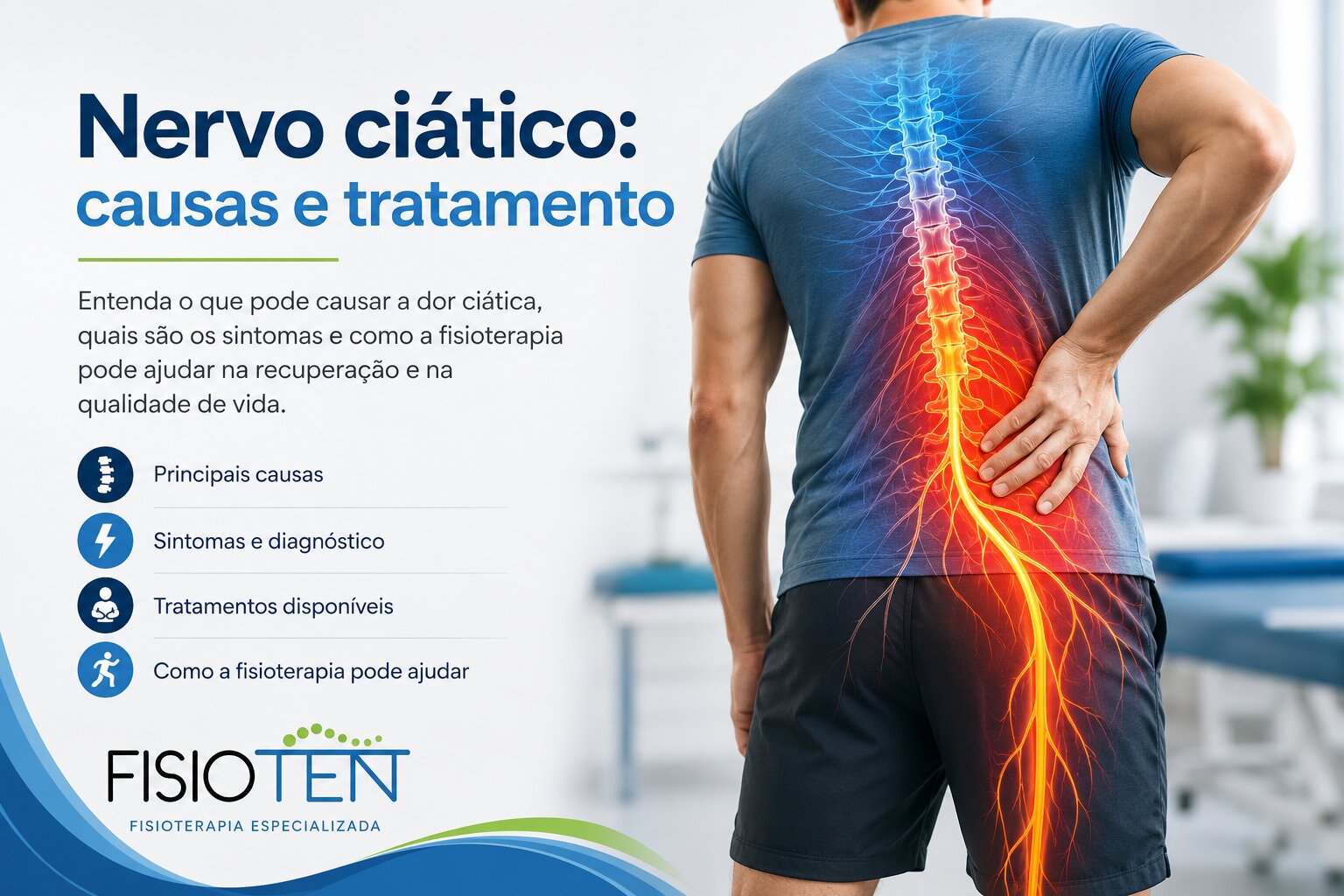 Imagem do artigo Nervo ciático: causas e tratamento
