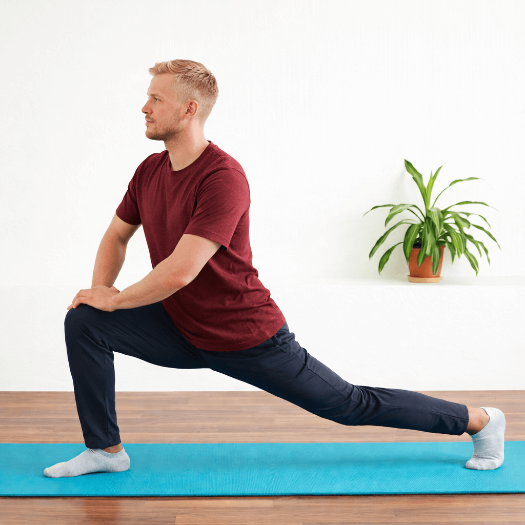 Paciente realizando exercícios orientados